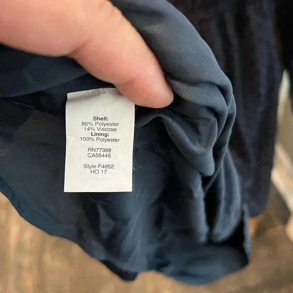 J. Crew Womens Navy Blue Dot Tulip Hem Dress Size 4 - Picture 7 of 7